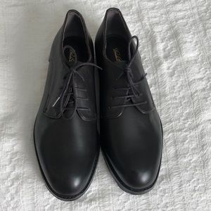Brooks brothers dark brown almost black dress shoes.